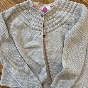 MiniBoden Gold Cardigan Sweater